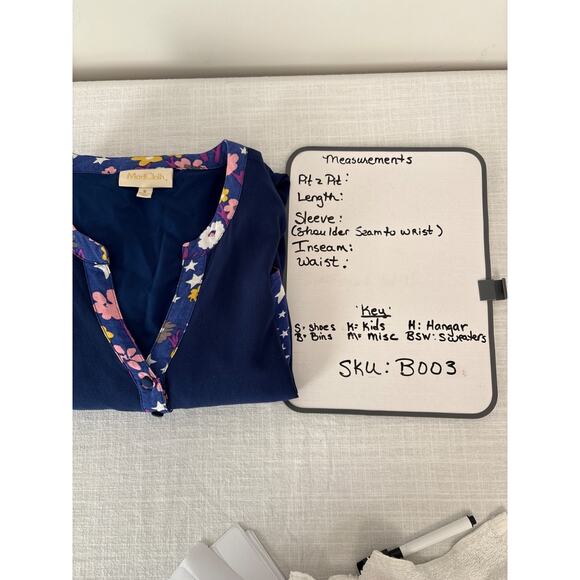 MODCLOTH Navy Stars Flowers Retro Shift Dress Small - Picture 12 of 12